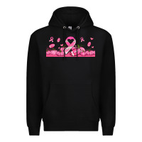 Black breast cancer american football Premium Hoodie - Jasminsmagicworld