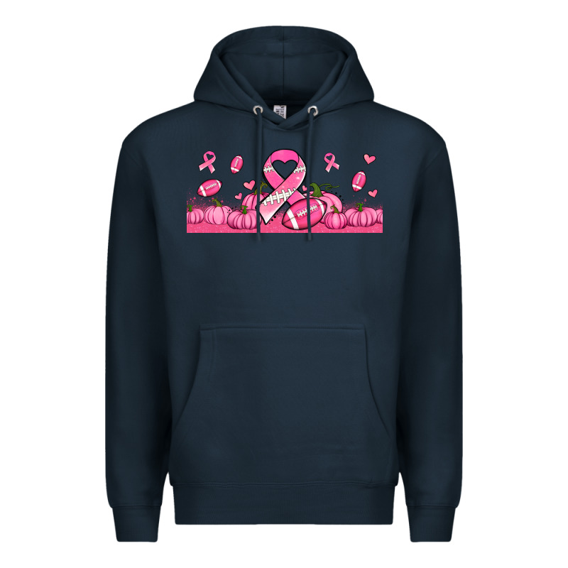 Breast Cancer American Football Premium Hoodie by Jasminsmagicworld | Teevron