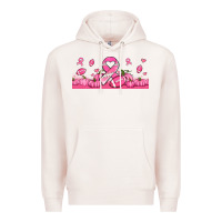 Pale Pink breast cancer american football Premium Hoodie - Jasminsmagicworld
