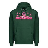 Sports Green breast cancer american football Premium Hoodie - Jasminsmagicworld