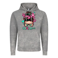 Cloud Rock cat mom messy bun Vintage Hoodie - Zillion Design Studio