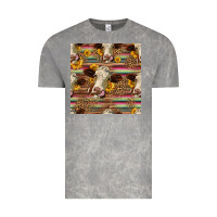 Cloud Rock western hereford cattle seamless pattern Vintage Tee - HRA Design Shop