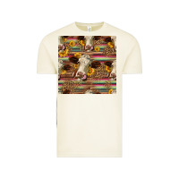 Vintage Arctic western hereford cattle seamless pattern Vintage Tee - HRA Design Shop
