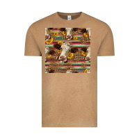 Vintage Camel western hereford cattle seamless pattern Vintage Tee - HRA Design Shop