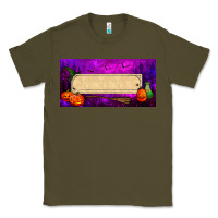 Army Green halloween witch custom license plate Classic Tee - BundleAndBundleShop