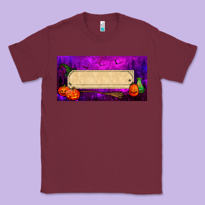 Halloween Witch Custom License Plate Classic Tee Designed By Bundleandbundleshop