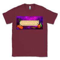Burgundy halloween witch custom license plate Classic Tee - BundleAndBundleShop
