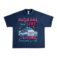 Navy husband and wife cruising partners for life Urban Heavy Tee - JahusDesignShop
