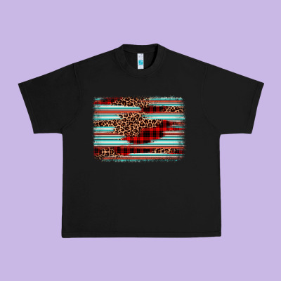 Leopard Serape Background Urban Heavy Tee Designed By Barkaloodesign