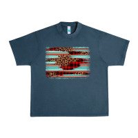 Midnight Navy leopard serape background Urban Heavy Tee - BarkalooDesign