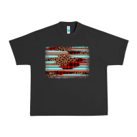 Pigment Black leopard serape background Urban Heavy Tee - BarkalooDesign