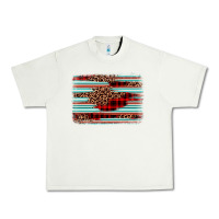 Pistachio leopard serape background Urban Heavy Tee - BarkalooDesign