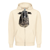 Sandshell dorper sheep head Zipper Hoodie - LillyAllenDesigns