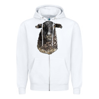 White dorper sheep head Zipper Hoodie - LillyAllenDesigns