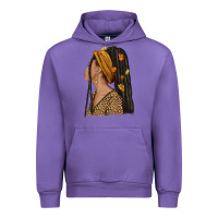 Tulip Fall afro woman Urban Hoodie - NancyCooperArtShop