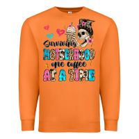 Carrot surviving motherhood one coffee at a time Premium Sweatshirt - MaliasSmallBusiness