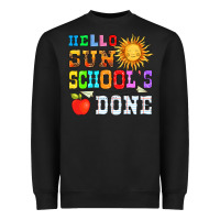 Black hello sun schools done Heavyweight Sweatshirt - HRA Design Shop