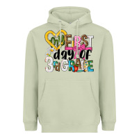 Matcha my first day of 3rd grade Heavyweight Hoodie - NancyCooperArtShop