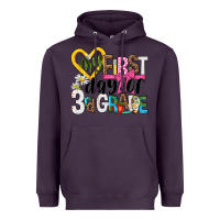 Plum my first day of 3rd grade Heavyweight Hoodie - NancyCooperArtShop