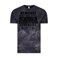 Cloud Black my mother black Vintage Tee - RacoonDesign
