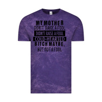Cloud Purple my mother black Vintage Tee - RacoonDesign