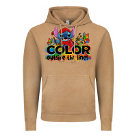 Vintage Camel color outside the lines autism stitch Vintage Hoodie - Zillion Design Studio
