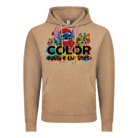 Vintage Coffee color outside the lines autism stitch Vintage Hoodie - Zillion Design Studio