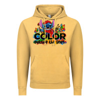Vintage Mustard color outside the lines autism stitch Vintage Hoodie - Zillion Design Studio