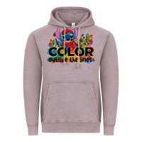 Vintage Zinc color outside the lines autism stitch Vintage Hoodie - Zillion Design Studio