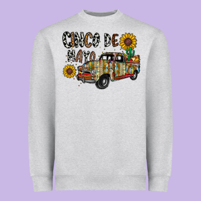 Cinco De Mayo Truck Heavyweight Sweatshirt Designed By Cowhidedigitalart