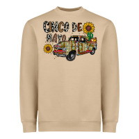 Mushroom cinco de mayo truck Heavyweight Sweatshirt - CowhideDigitalArt