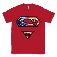 Red super american flag logo Classic Tee - LillyAllenDesigns