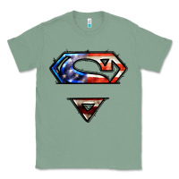 Sage super american flag logo Classic Tee - LillyAllenDesigns