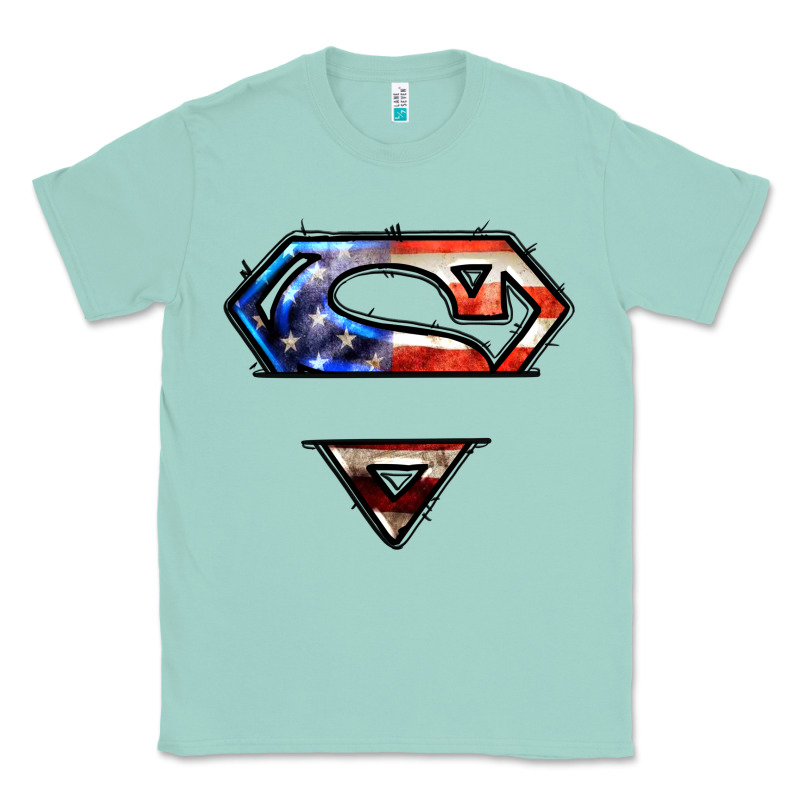 Super American Flag Logo Classic Tee by LillyAllenDesigns | Teevron