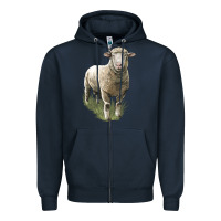 Dorset Sheep Zipper Hoodie | Teevron