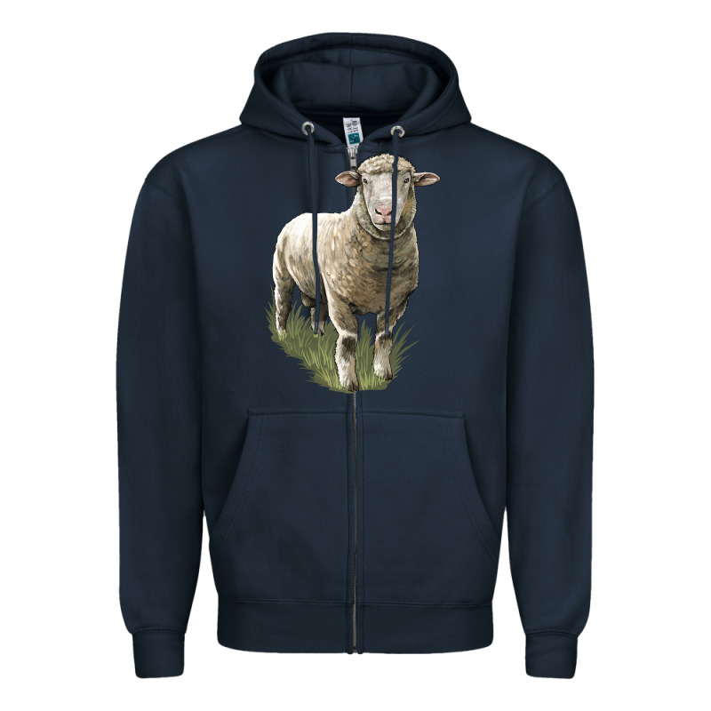 Dorset Sheep Zipper Hoodie by LillyAllenDesigns | Teevron