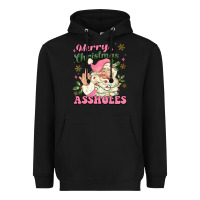 Black merry christmas assholes Heavyweight Hoodie - MaliasSmallBusiness