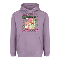 Lavender merry christmas assholes Heavyweight Hoodie - MaliasSmallBusiness