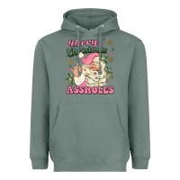 Sage merry christmas assholes Heavyweight Hoodie - MaliasSmallBusiness