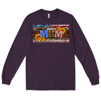 Plum soldier mom license  plate Long Sleeve Tee - Artiststas