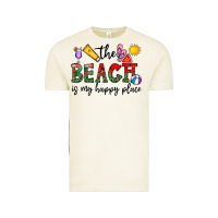 Vintage Arctic the beach is my happy place Vintage Tee - CowhideDigitalArt