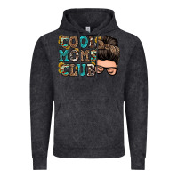 Vintage Black cool moms club messy bun Vintage Hoodie - Zillion Design Studio