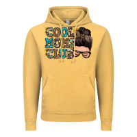 Vintage Mustard cool moms club messy bun Vintage Hoodie - Zillion Design Studio