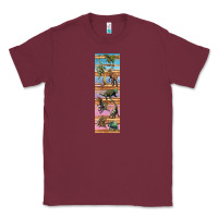 Burgundy dinosaurs pen wrap Classic Tee - Artiststas