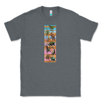 Charcoal Heather dinosaurs pen wrap Classic Tee - Artiststas