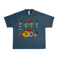 Midnight Navy a little country a little hood Urban Heavy Tee - AdoDesignShop