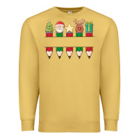 Antique Gold add your personalization christmas pencils Premium Sweatshirt - MaliasSmallBusiness