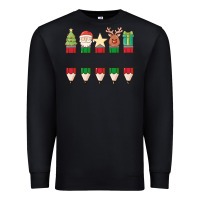 Black add your personalization christmas pencils Premium Sweatshirt - MaliasSmallBusiness