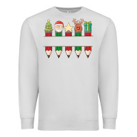 Dove Grey add your personalization christmas pencils Premium Sweatshirt - MaliasSmallBusiness