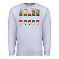 Heather Grey add your personalization christmas pencils Premium Sweatshirt - MaliasSmallBusiness